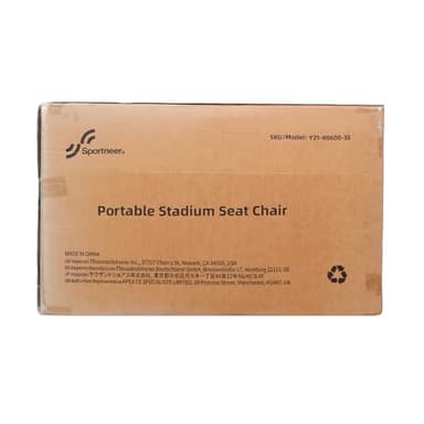 Sportneer Bleacher Chairs with Back and Cushion: 24'' Extra Wide 2.5'' Thick Comfy Cushion Stadium Seats with Armrest, 6 Adjustable Angle Bleacher Seat for Sport Events Concerts Parks Camping Fishing - Image 9