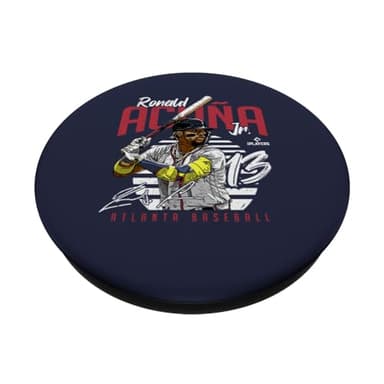 Ronald Acuna Jr. | Atlanta Baseball MLB Players | MLBRAC3004 PopSockets Adhesive PopGrip - Image 2