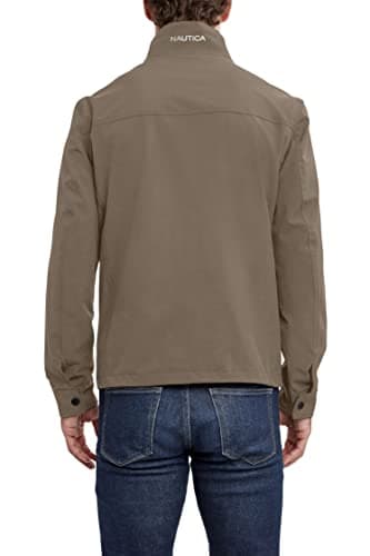 Nautica Men's Golf Casual Wear Windbreaker Jacket, Regular, Big & Tall Sizes, Taupe, Large - Image 4