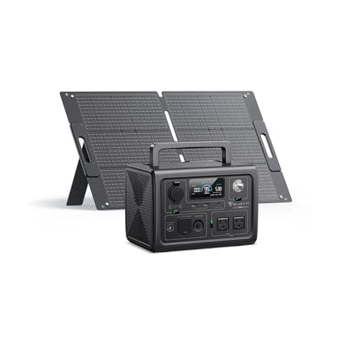 BLUETTI EB3A Solar Generator with 100W Solar Panel Included (Ships Separately), 268Wh Portable Power Station w/ 2 600W (1200W Surge) AC Outlets, LFP Backup for Outdoor Camping, Trip, Power Outage - Image 1