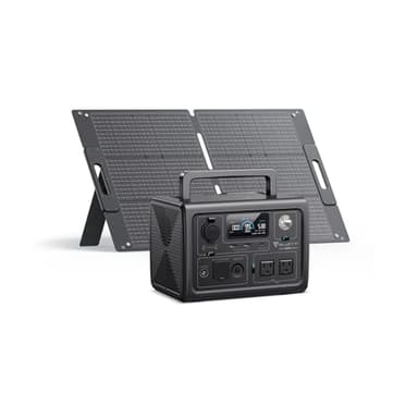 BLUETTI EB3A Solar Generator with 100W Solar Panel Included (Ships Separately), 268Wh Portable Power Station w/ 2 600W (1200W Surge) AC Outlets, LFP Backup for Outdoor Camping, Trip, Power Outage - Image 1
