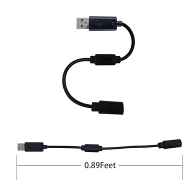 NSGWKZD USB Breakaway Cable Replacement for Logitech G920 Racing Wheel, Thrustmaster Ferrari 458 Spider Racing Wheel Adapter Dongle - Image 3