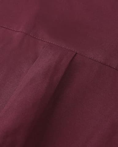 Alimens & Gentle Mens Short Sleeve Oxford Shirt Regular Fit Button Down Collar Shirts with Pocket, Burgundy, 3X-Large - Image 3