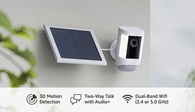 Ring Spotlight Cam Pro, Solar | 3D Motion Detection, Two-Way Talk with Audio+, and Dual-Band Wifi (2022 release) - White - Image 6