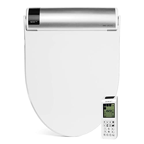 Bio Bidet BB2000 Bliss Electric Bidet Toilet Seat, Warm Water with Air Dryer, Heated Seat with Sensor and Slow Close Lid, Night Light, Remote Control, Elongated, White - Image 1