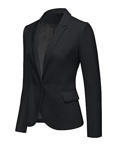 LookbookStore Women Blazers for Work Casual Notched Lapel Button Work Black Blazer Jacket 2025 Women Blazer Suits for Professional Office Size Small Size 4 6 - Image 6