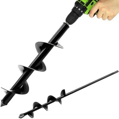 Auger Drill Bit for Planting – 3.5" x 16" and 1.6" x 16.5" Garden Auger Drill Bit for Cordless Drill,Efficient Planting Auger for Bulbs,Flowers,and Vegetables - Image 1