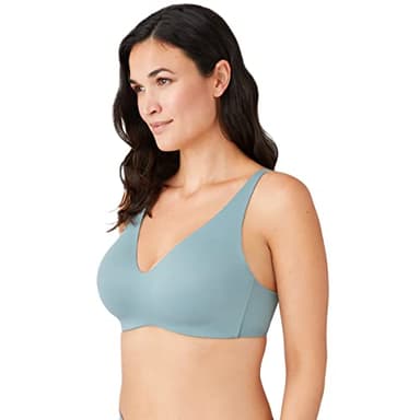 Wacoal Women's Flawless Comfort Wirefree T-Shirt Bra, Stormy Sea, Small B/C - Image 2