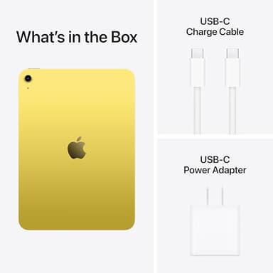 Apple iPad 11-inch: A16 chip, 11-inch Model, Liquid Retina Display, 128GB, Wi-Fi 6, 12MP Front/12MP Back Camera, Touch ID, All-Day Battery Life — Yellow - Image 7