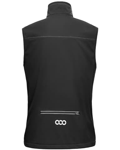 33,000ft Men's Windproof Lightweight Golf Vest Outerwear with Pockets, Softshell Sleeveless Jacket for Running Hiking Sports - Image 3