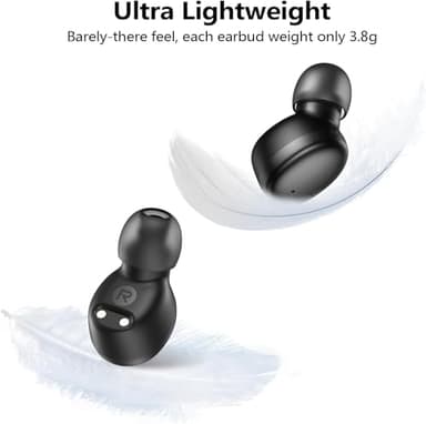 kurdene Wireless Earbuds Bluetooth 5.3 in Ear Buds Light Weight Headphones,Deep Bass Sound,Built in Mics Headset,Clear Calls Earphones for Sports Workout - Image 4