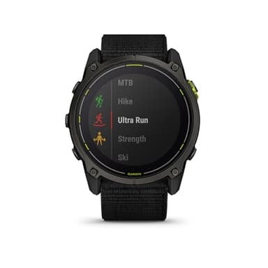 Garmin Enduro™ 3 – 51 mm, Solar, Sapphire, Ultraperformance GPS Smartwatch, Extreme Battery Life, Detailed Mapping, Built-in LED Flashlight, Carbon Gray DLC Titanium with Black UltraFit Nylon Strap - Image 2