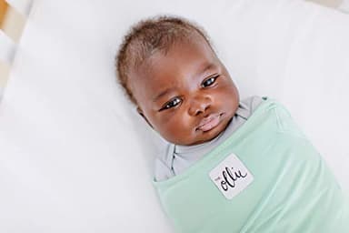 The Ollie Swaddle – Adjustable Baby Swaddle for Newborns | Pediatrician-Approved for Safe Sleep | Easy Closure | Arms-Out | Lightweight, Machine-Washable | Easy Diaper Access - Image 6