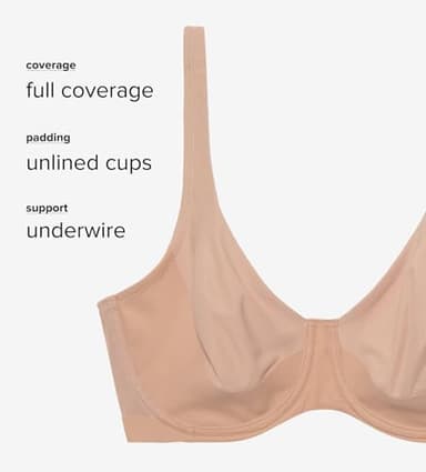 Wacoal Women's Pendulous Shape Revelation Full Figure Unlined Underwire Bra, Praline, 40C - Image 5