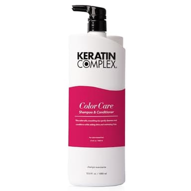Keratin Complex - Color Care Smoothing Shampoo & Conditioner Duo - 33.8 fl oz Each - Image 6