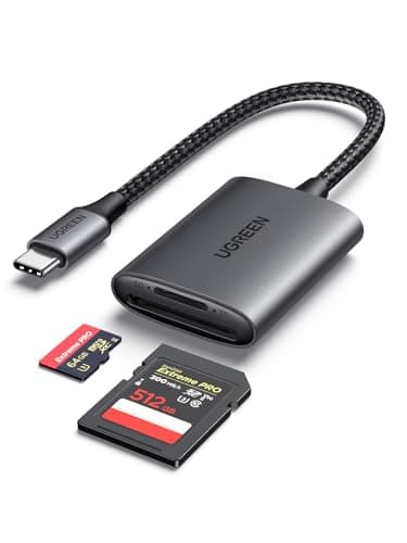 UGREEN USB C SD 4.0 Card Reader, UHS-II Micro SD Card Reader Memory Card Reader Fast for SD Micro SD SDXC SDHC UHS-II & UHS-I Cards for iPhone 16/15 Pro Max MacBook Laptop Tablet Smartphone Android - Image 1