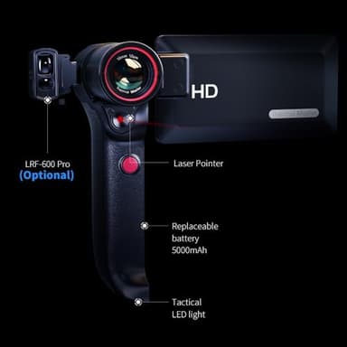 Thermal Master DV2 Thermal Monocular, 1093 Yards Night Vision Infrared Camera with 5'' Touch Screen, 512 x 384 Super IR Resolution, 50Hz, 20mK NETD, 10mm Lens, Work for Outdoor Wildlife Observation - Image 7