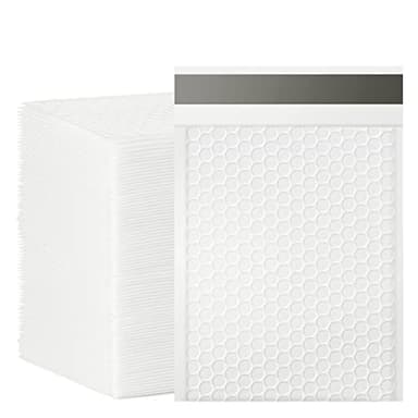 Bubble Mailers, 6x9 Inch Padded Bubble Mailers Pack of 100 Bubble Envelopes Opaque Self Seal Adhesive Waterproof Bags for Shipping and Packaging (White, 6x9-100Pc) - Image 1
