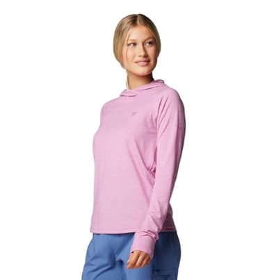 Columbia Women's PFG Uncharted Hoodie, Minuet Heather, Medium - Image 4