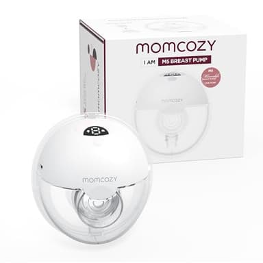 Momcozy Breast Pump Hands Free Mobile Style, 3 Modes & 9 Levels, 24mm - 2 Pack - Image 1