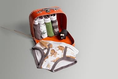 Burt's Bees Baby Baby Toddler Boys' Underwear, Organic Cotton, Tag-Free Comfort Briefs, Happy Herbivores, 4-5T - Image 3