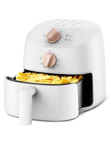 COMFEE' Compact 2.1 Quart Air Fryer with 12 Menu Options, Adjustable Timer & Temperature Control 180-400 degrees F, Dishwasher-Safe Nonstick Fry Basket with Stainless Steel Finish - Image 1