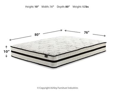Signature Design by Ashley King Size Chime 10 Inch Medium Firm Hybrid Mattress with Cooling Gel Memory Foam for Pressure Relief, Fiberglass Free, Mattress In A Box - Image 2