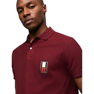 Tommy Hilfiger Men's Vertical Flag Regular Short Sleeve Polo - Image 2