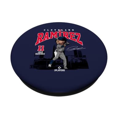 José Ramírez | Cleveland Baseball MLB Players | MLBJRAM4030 PopSockets Adhesive PopGrip - Image 2