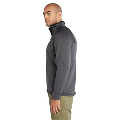 Timberland PRO Men's Reaxion 1/4-Zip Fleece, Charcoal Heather, X-Large - Image 3