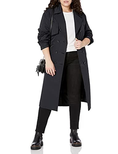 The Drop Women's Noa Trench Coat, Black, S - Image 4