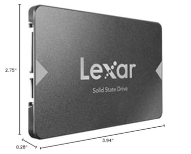 Lexar 512GB NS100 SSD 2.5 Inch SATA III Internal Solid State Drive, Up to 550MB/s Read, Gray (LNS100-512RBNA) - Image 8