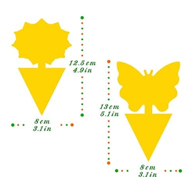 Fruit Fly Traps Fungus Gnat Traps Yellow Sticky Bug Traps 36 Pack No Harm and Odorless for Indoor Outdoor Use Protect The Plant - Image 3