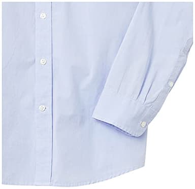 Amazon Essentials Men's Regular-Fit Long-Sleeve Casual Poplin Shirt, Light Blue, X-Large - Image 6