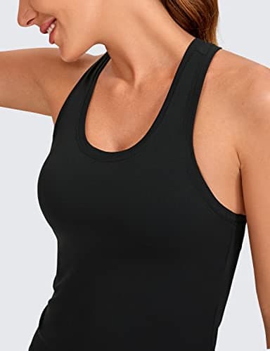 CRZ YOGA Butterluxe Racerback Workout Tank Tops for Women Tight Sleeveless Camisole Gym Athletic Yoga Shirts Black Small - Image 5