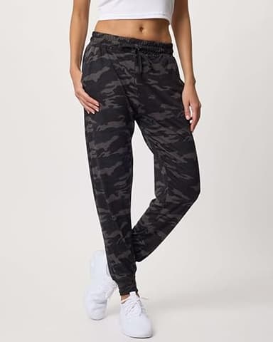 Real Essentials Women's Lounge Jogger Soft Teen Sleepwear Pajamas Fashion Loungewear Yoga Pant Active Athletic Track Running Workout Casual wear Ladies Yoga Sweatpants Pockets, Set 5, XL, Pack of 3 - Image 2