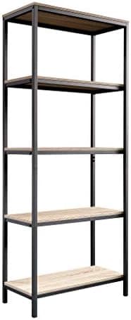 Sauder North Avenue Tall Bookcase/Bookshelf, for TVs up to 36", Charter Oak - Image 2