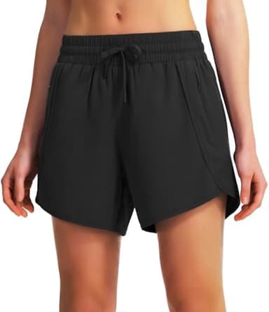 Ksmien Women's 5" Athletic Running Shorts Quick Dry Lightweight Workout Gym Shorts with Zipper Pockets UPF 50+ - Image 5