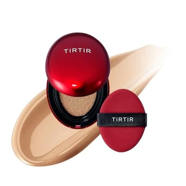 [*Mini Size*] TIRTIR Mask Fit Red Cushion Foundation | Full coverage, Weightless, Skin fit, Satin Glow Finish, Korean Makeup, beauty, Tattoo cover up, Buildable (#33N Macchiato, 0.15 Fl Oz) - Image 1