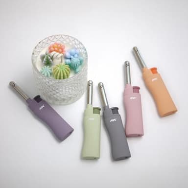 MK Candle Lighter, Butane Refillable Wind-Resistant Flame, 5-Pack for BBQ, Camping, Outdoor Use (Pastel-5pc) - Image 9