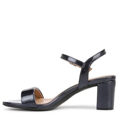 Naturalizer Womens Bristol Ankle Strap Block Heel Dress Sandal Midnight Blue Patent 8.5 M - Image 9