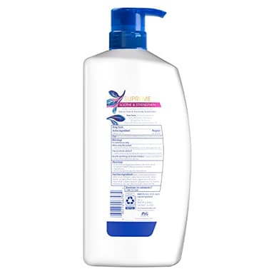 Head & Shoulders Supreme Dandruff Shampoo with Argan Oil, Anti Dandruff Scalp Treatment, Sulfate Free, Soothes Scalp, Deep Moisturization, Controls Itch, Natural Rose Essence, 28.2 Fl Oz - Image 8