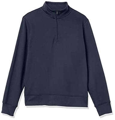 Amazon Essentials Men's Long-Sleeve Quarter-Zip Pullover Fleece Sweatshirt, Navy, X-Large - Image 9