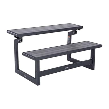 LIFETIME 60253 Outdoor Convertible Bench, 55 Inch, Harbor Gray - Image 6
