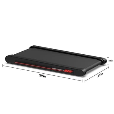 Walking Pad Treadmill with APP, 3 in 1 Under Desk Treadmills, 2.5HP Low Noise Walking Vibration Pad with Remote Control,Portable Treadmill for Home Office, Red - Image 9