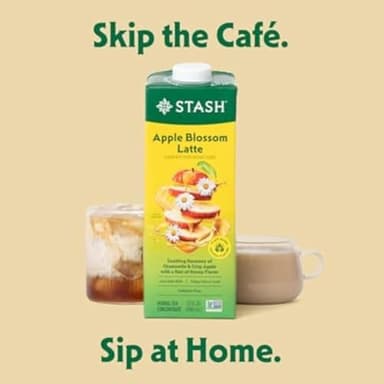 STASH Apple Blossom Latte Concentrate - Barista Style Caffeinated Latte Tea Beverage - Crafted in Oregon - Plant Based and Dairy-Free, Serve Hot or Iced, 32 fl oz (Pack of 6) - Image 3