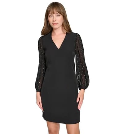 Tommy Hilfiger Women's Dresses Shift,Black,6P - Image 2