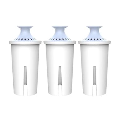 AQUA CREST Alkaline Water Filter, Intended for Brita® Pitchers and Dispensers, Everyday, UltraMax, Metro+, XL and More, NSF Certified, 2 Months, 3 Count, Mineralized Alkaline Water, Increases Water PH - Image 1