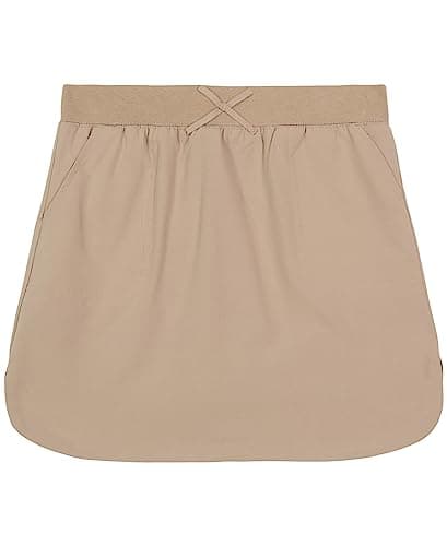 Nautica Big Girls School Uniform Performance Scooter, Khaki, 8 - Image 1