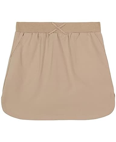 Nautica Big Girls School Uniform Performance Scooter, Khaki, 8 - Image 1